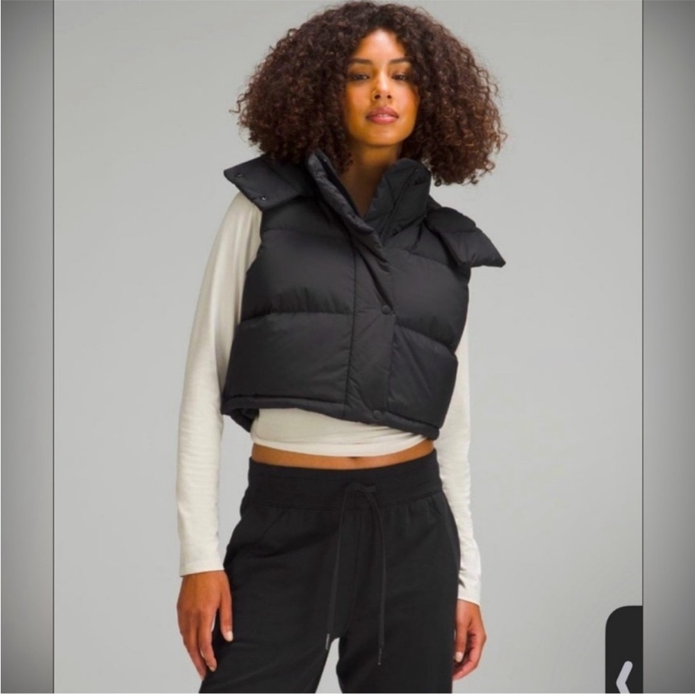 Lululemon Wunder Puff Black Crop Vest
